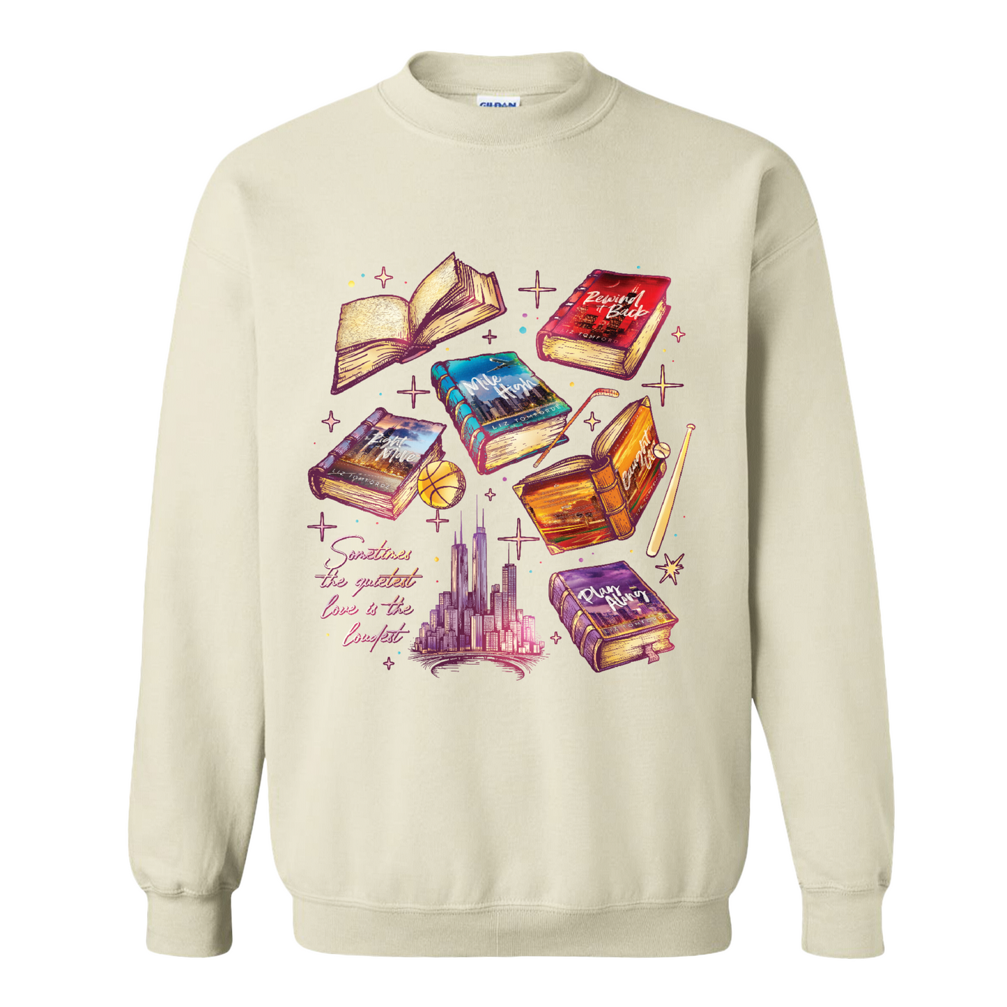 Ice Hockey Romance Sweatshirt, Windy City Series Book Sweatshirt, Liz Tomforde Fan Club Sweatshirt