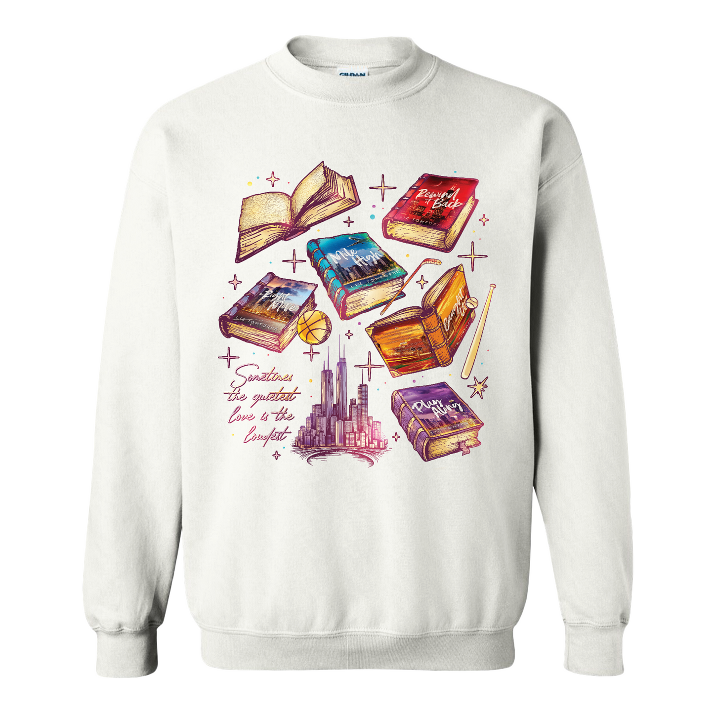 Ice Hockey Romance Sweatshirt, Windy City Series Book Sweatshirt, Liz Tomforde Fan Club Sweatshirt