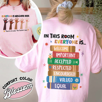 Idaho teacher Comfort Colors shirt everyone is welcome here, inclusion and equality t shirt, protest and resist