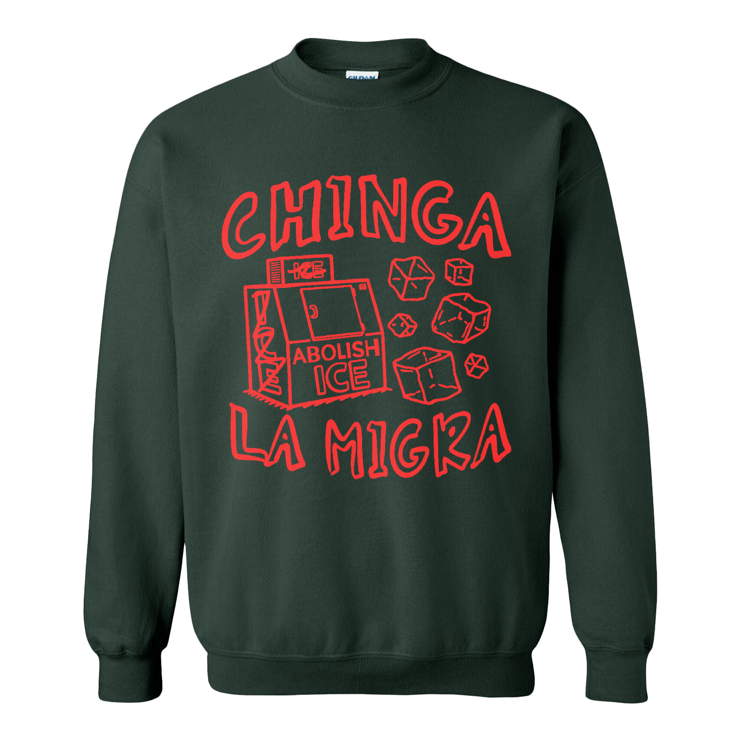 Immigrant Human Rights Sweatshirt, Chinga La Migra Sweatshirt, Abolish Ice No Human Is Illegal Sweatshirt