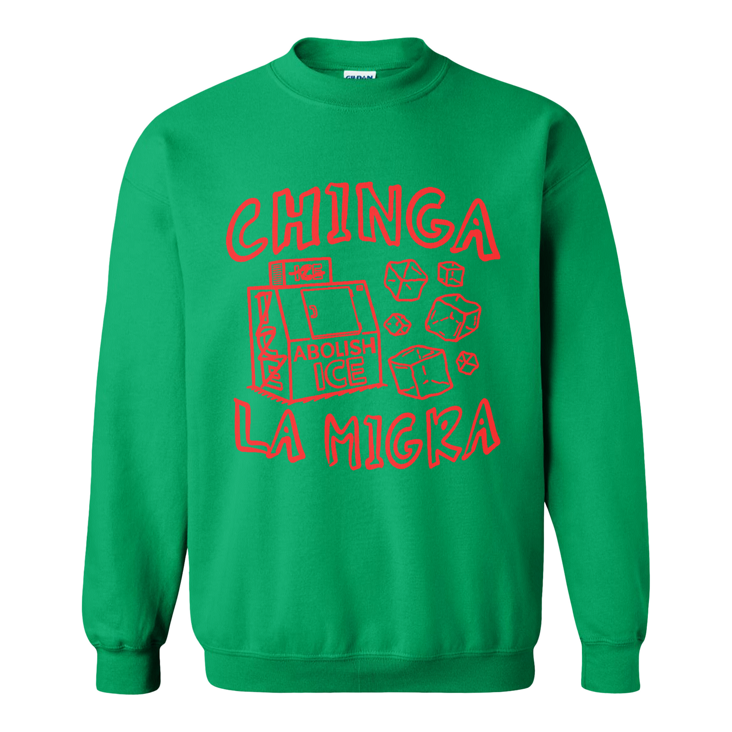 Immigrant Human Rights Sweatshirt, Chinga La Migra Sweatshirt, Abolish Ice No Human Is Illegal Sweatshirt