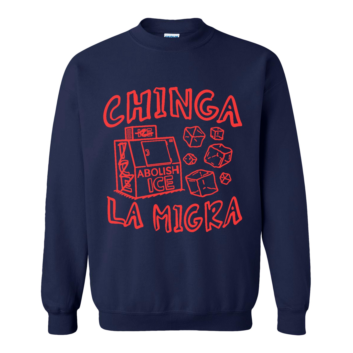 Immigrant Human Rights Sweatshirt, Chinga La Migra Sweatshirt, Abolish Ice No Human Is Illegal Sweatshirt