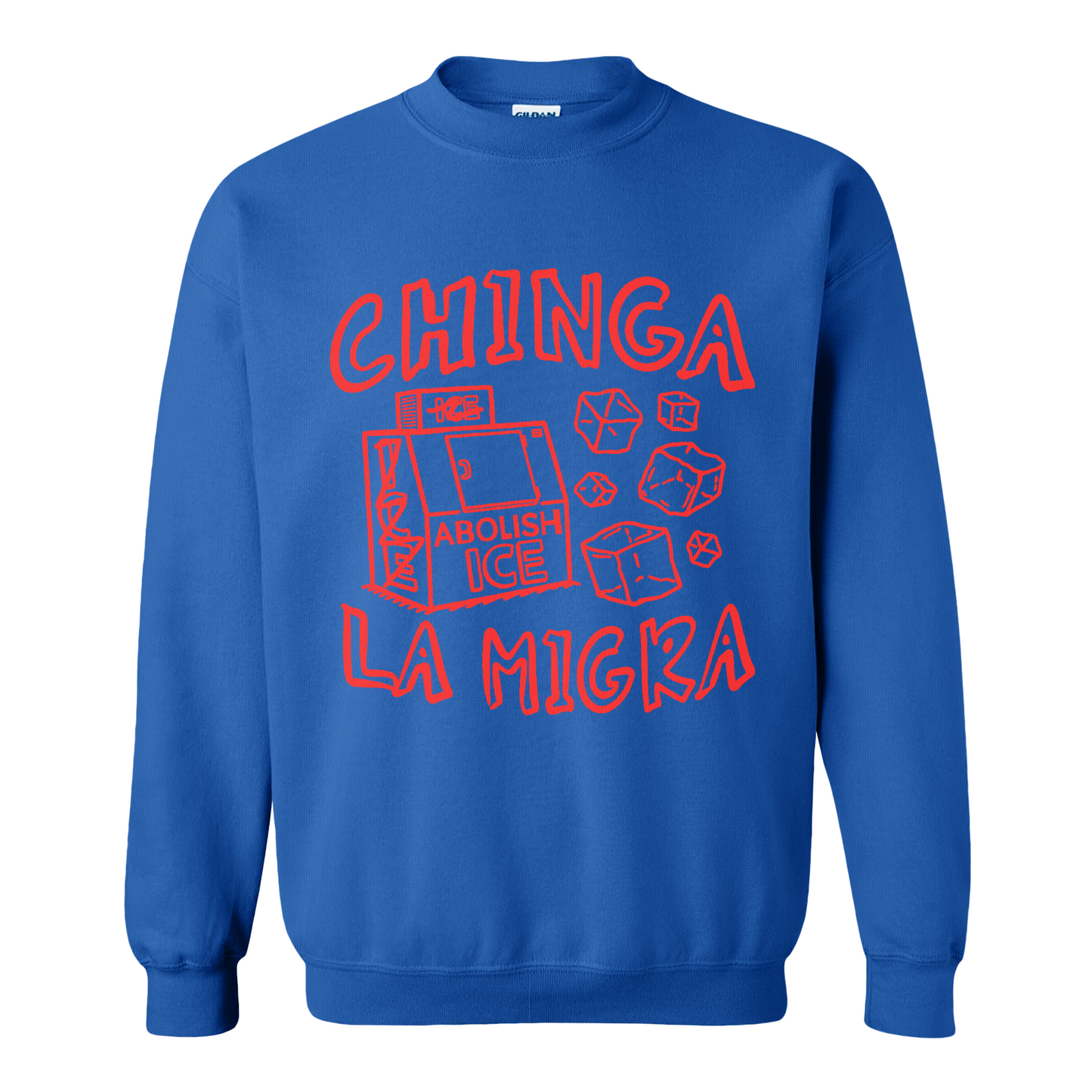 Immigrant Human Rights Sweatshirt, Chinga La Migra Sweatshirt, Abolish Ice No Human Is Illegal Sweatshirt
