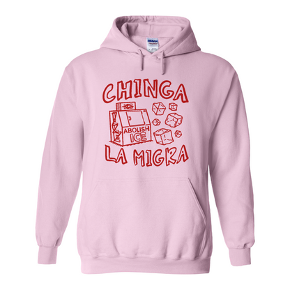 Immigrant Human Rights Hoodie, Chinga La Migra Hoodie, Abolish Ice No Human Is Illegal Hoodie
