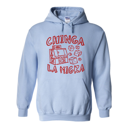 Immigrant Human Rights Hoodie, Chinga La Migra Hoodie, Abolish Ice No Human Is Illegal Hoodie