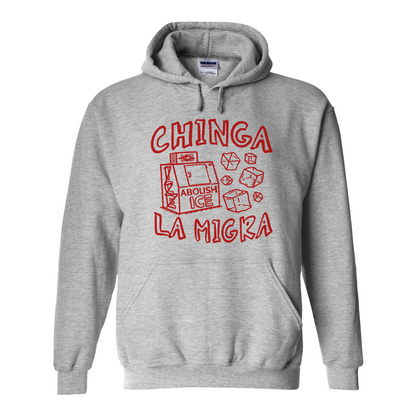 Immigrant Human Rights Hoodie, Chinga La Migra Hoodie, Abolish Ice No Human Is Illegal Hoodie