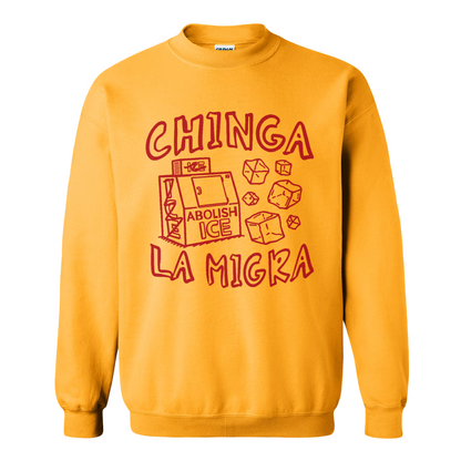 Immigrant Human Rights Sweatshirt, Chinga La Migra Sweatshirt, Abolish Ice No Human Is Illegal Sweatshirt