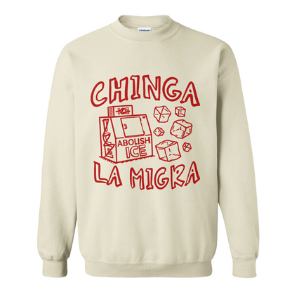 Immigrant Human Rights Sweatshirt, Chinga La Migra Sweatshirt, Abolish Ice No Human Is Illegal Sweatshirt