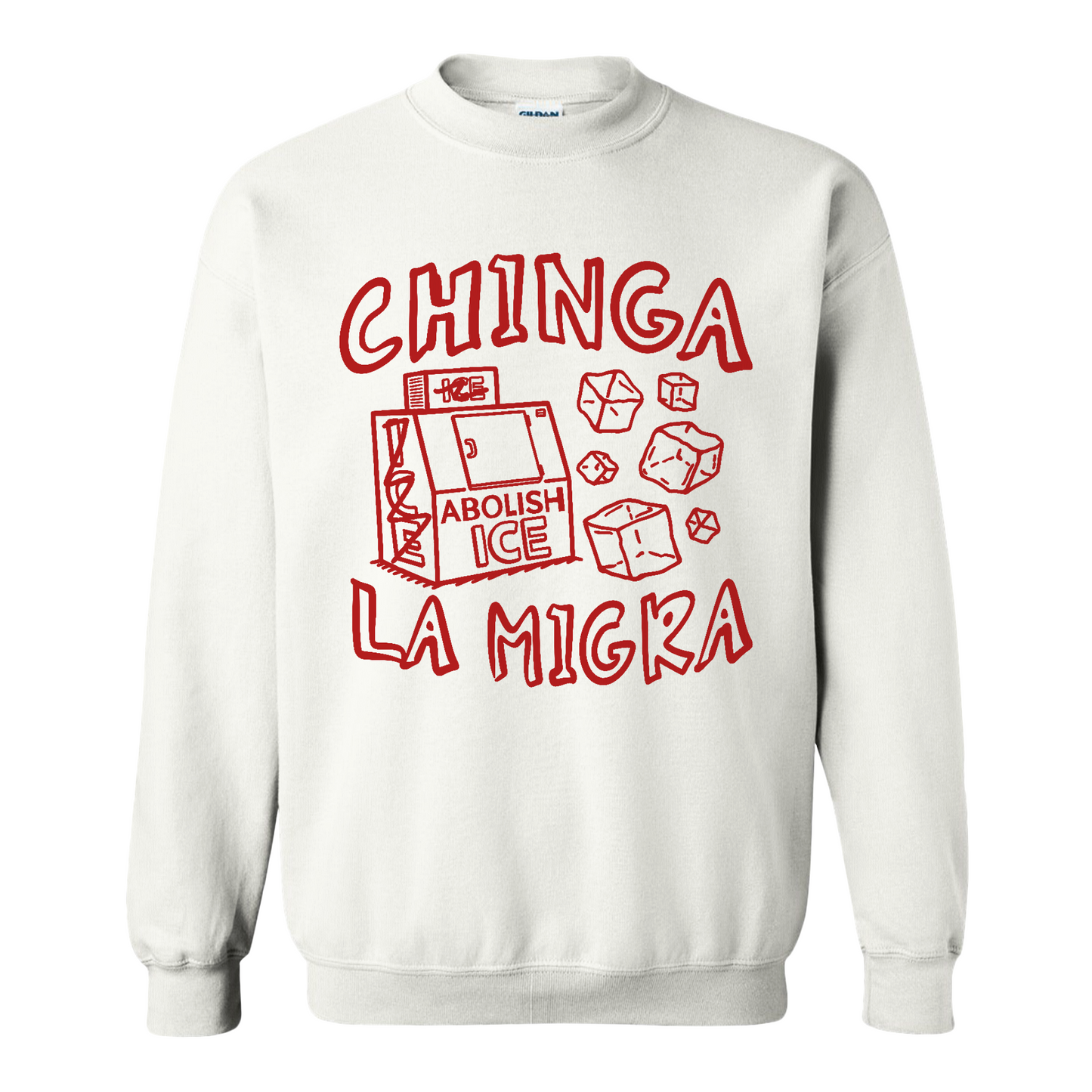 Immigrant Human Rights Sweatshirt, Chinga La Migra Sweatshirt, Abolish Ice No Human Is Illegal Sweatshirt