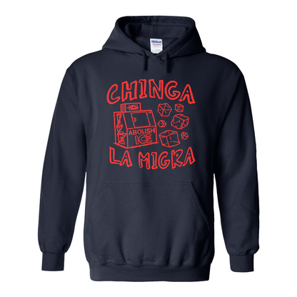 Immigrant Human Rights Hoodie, Chinga La Migra Hoodie, Abolish Ice No Human Is Illegal Hoodie