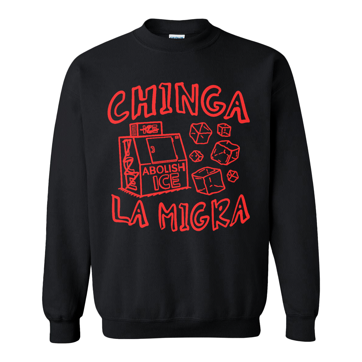Immigrant Human Rights Sweatshirt, Chinga La Migra Sweatshirt, Abolish Ice No Human Is Illegal Sweatshirt