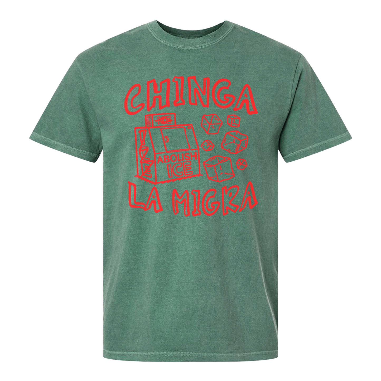 Immigrant Human Rights Comfort Color Shirt, Chinga La Migra Shirt, Abolish Ice No Human Is Illegal Shirt