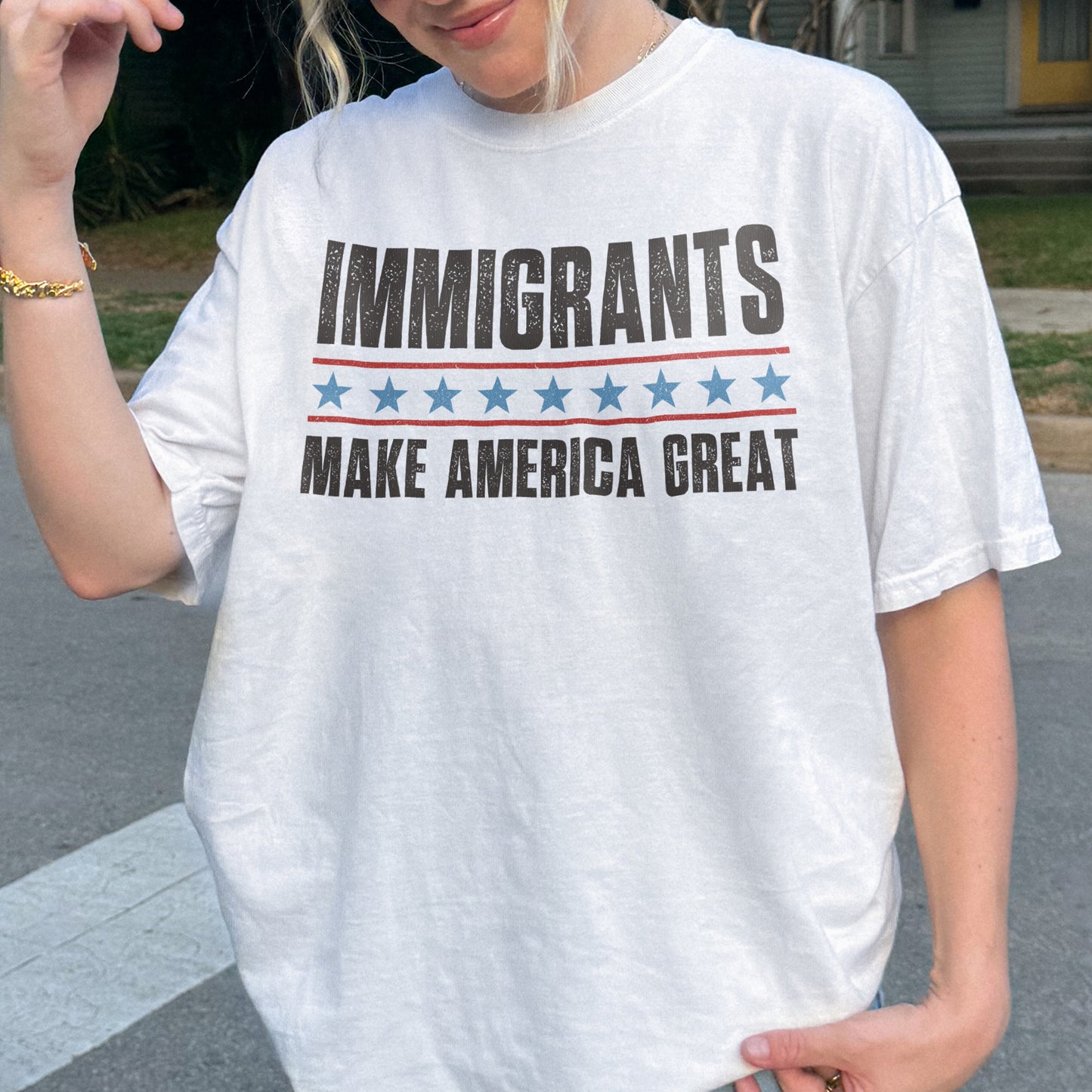 Immigrants Make America Great Patriotic Shirt