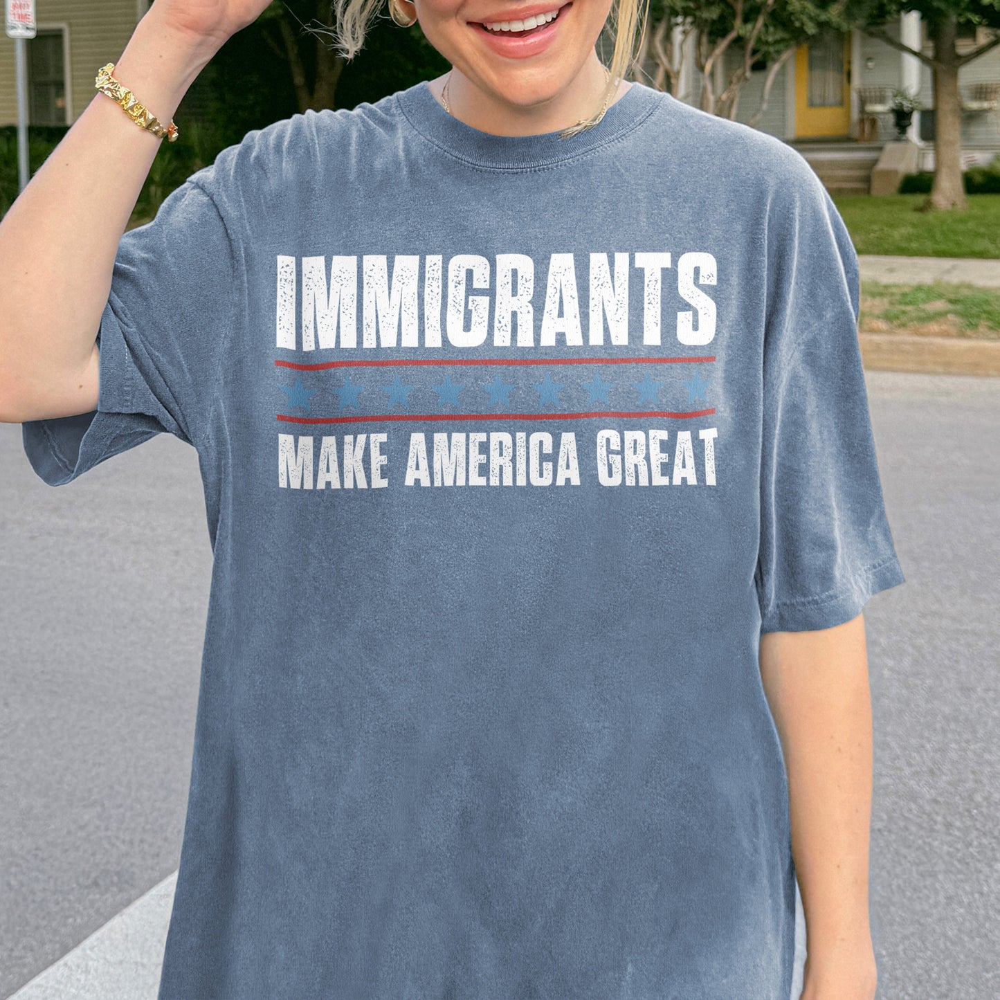 Immigrants Make America Great Patriotic Shirt