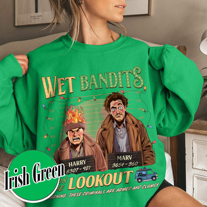 Wanted the Wet Bandits Sweatshirt, Christmas Shirt, Retro Funny Christmas Sweatshirt, Christmas 90s Movies Sweater, Christmas Movies, Merry Christmas