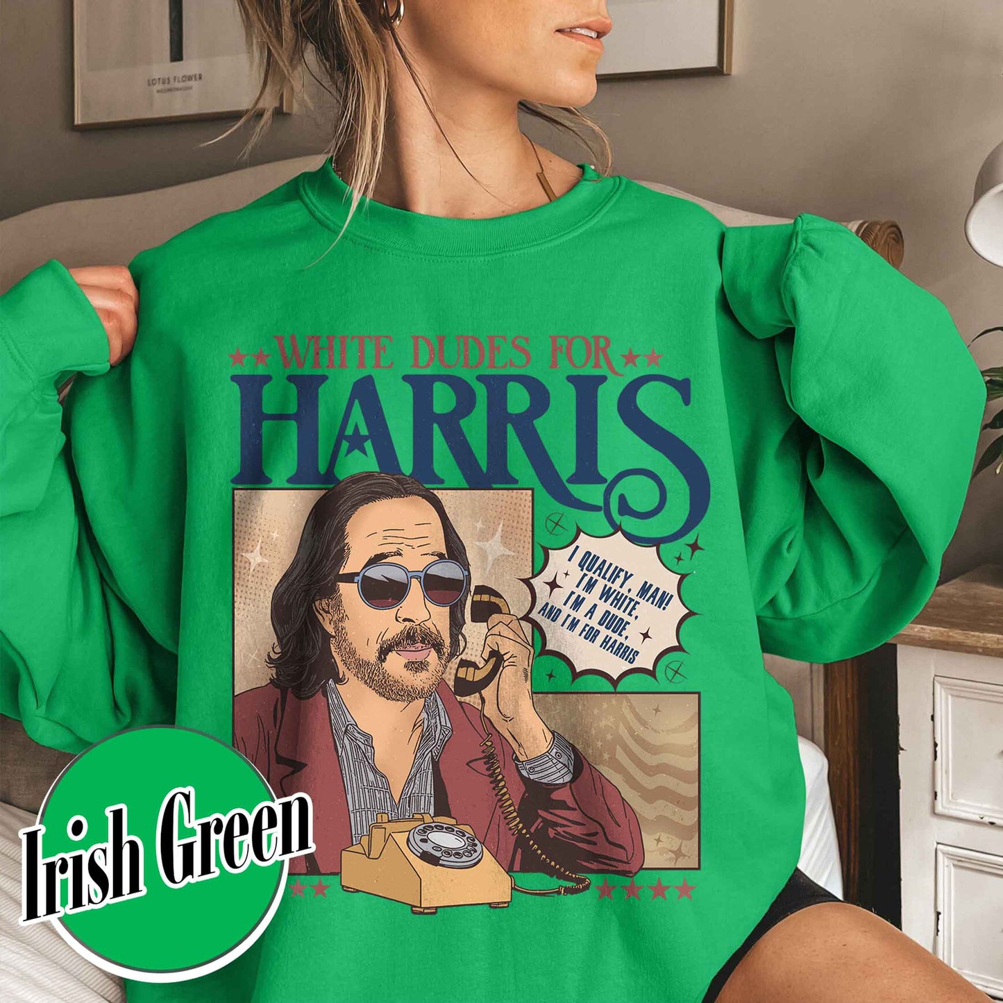 Election Sweatshirt, White Dudes for Madam President Sweatshirt, Men Zoom for Madam President Sweatshirt