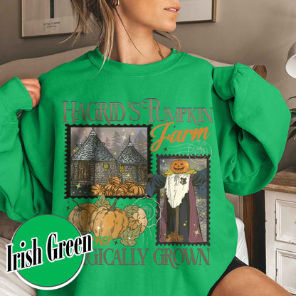 Halloween Comfort Color Sweatshirt, Hagrids Pumpkin Patch Sweatsshirt, Harry Potter Sweatshirt