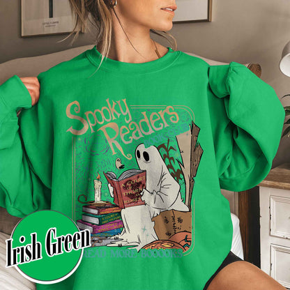 Bookish Sweatshirt, Acotar Ghost Sweatshirt, Book loverHalloween Sweatshirt, Spooky Ghost Skeleton Sweatshirt
