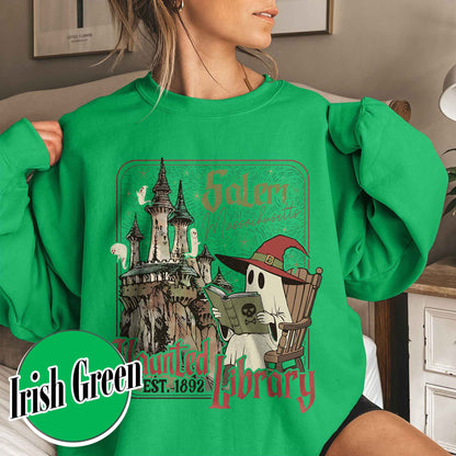 Halloween Book Lover Sweatshirt, the Haunted Library Sweatshirt, Salem Book Club Sweatshirt