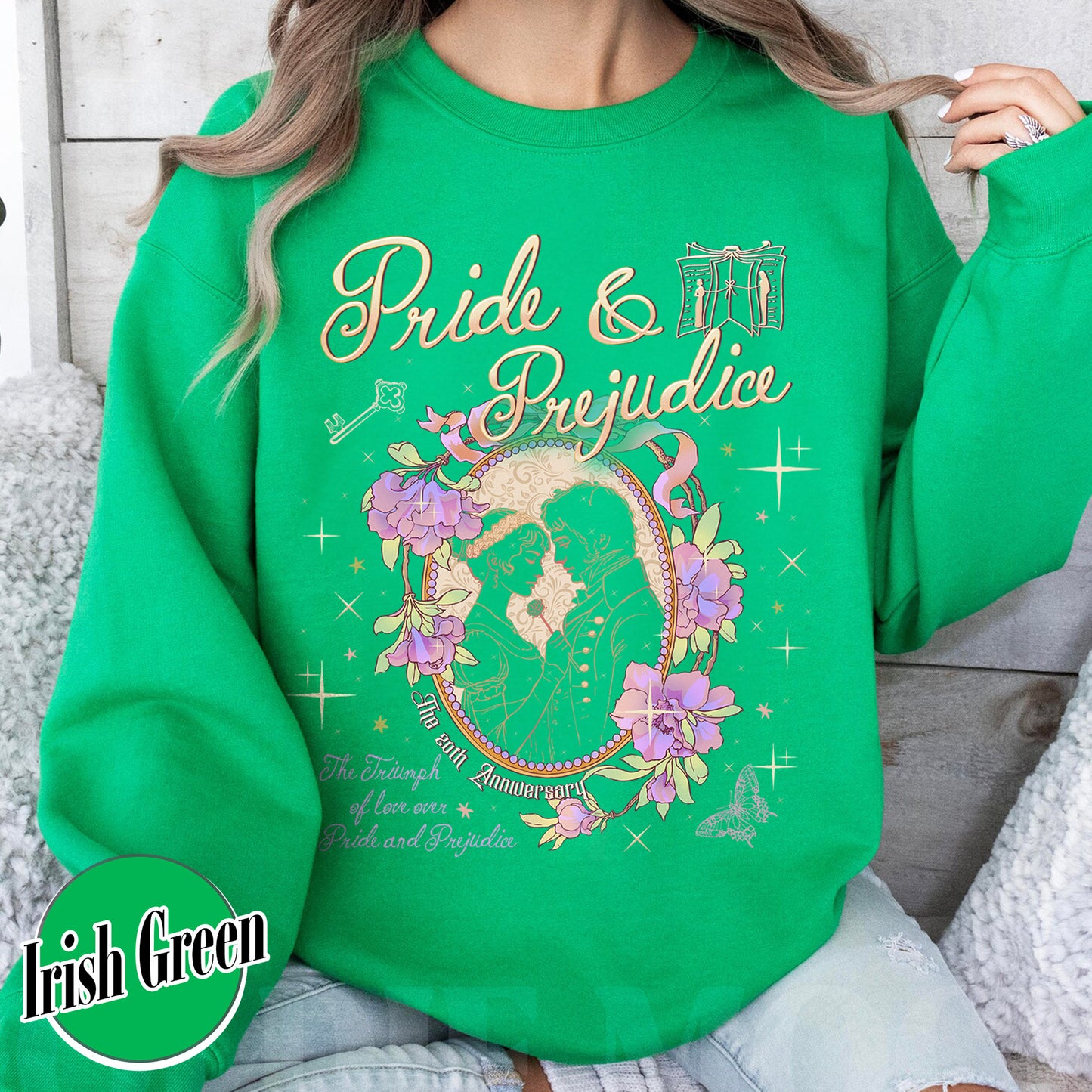 Bookish Sweatshirt, Pride and Prejudice 20th Anniversary Sweatshirt for Fan, Pemberley Sweatshirt
