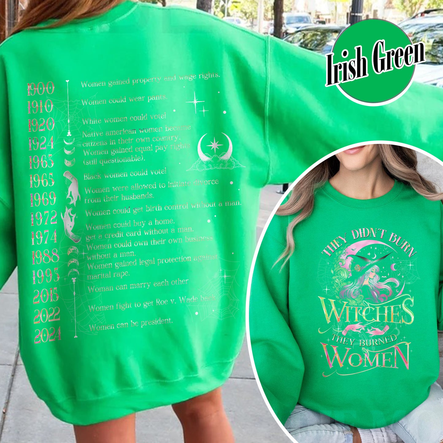 They Didnt Burn Witches They Burned Women Sweatshirt, Girls Will Be Girls Witchy Feminist Sweatshirt, Burn the Patriarchy Sweatshirt, Women’s Rights Sweatshirt