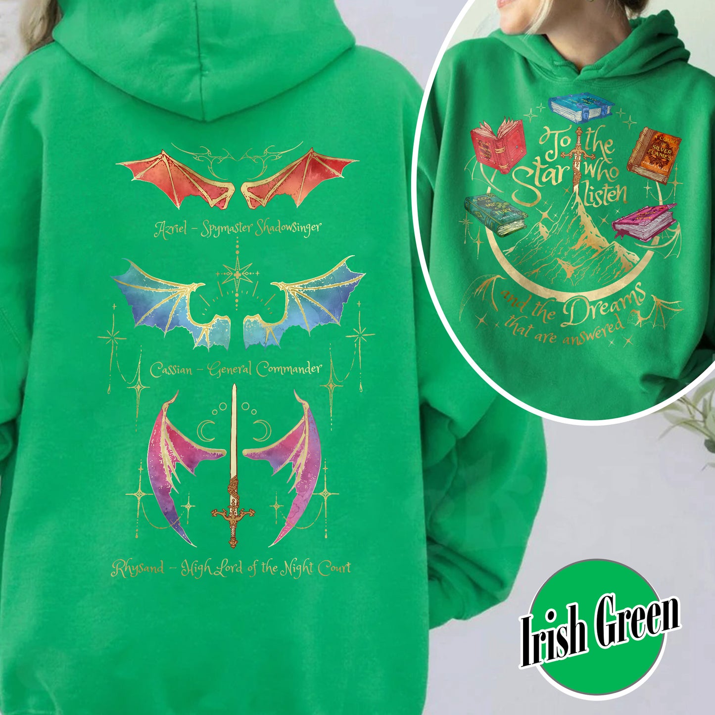 Fan Of ACOTAR Series Two Sided Hoodie,Velaris Hoodie Acotar Velaris City Of Starlight,Rhysand Hoodie,The Bat Boys Hoodie,SJM Inspired Hoodie