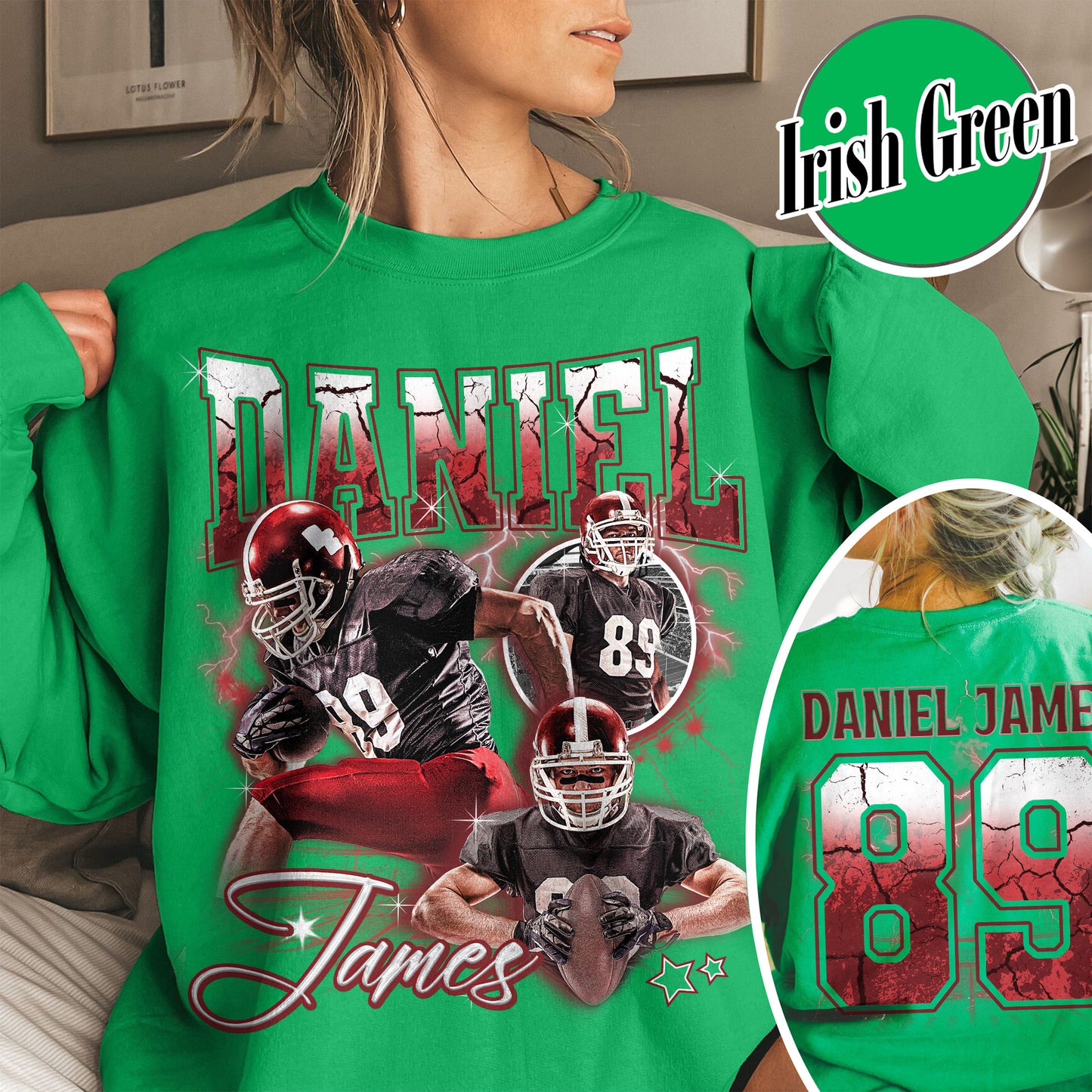 Bootleg Shirt Football Sweatshirt, Bootleg Sweatshirt Football, Custom Face Sweatshirt Football, Custom Photo Football, Custom Football With Picture