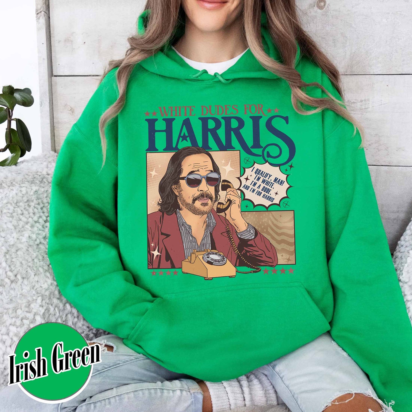 Election Hoodie, White Dudes for Madam President Hoodie, Men Zoom for Madam President Hoodie