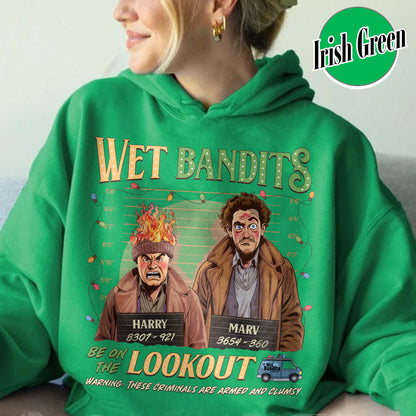 Wanted the Wet Bandits Hoodie, Christmas Shirt, Retro Funny Christmas Shirt, Christmas 90s Movies Hoodie, Christmas Movies, Merry Christmas