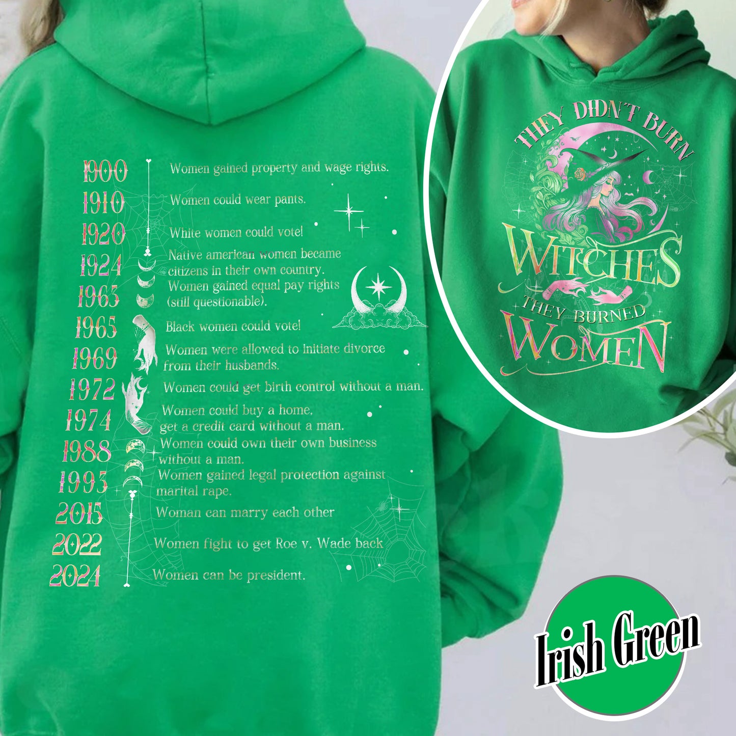 They Didnt Burn Witches They Burned Women Hoodie, Girls Will Be Girls Witchy Feminist Shirt, Burn the Patriarchy Shirt, Women’s Rights Shirt