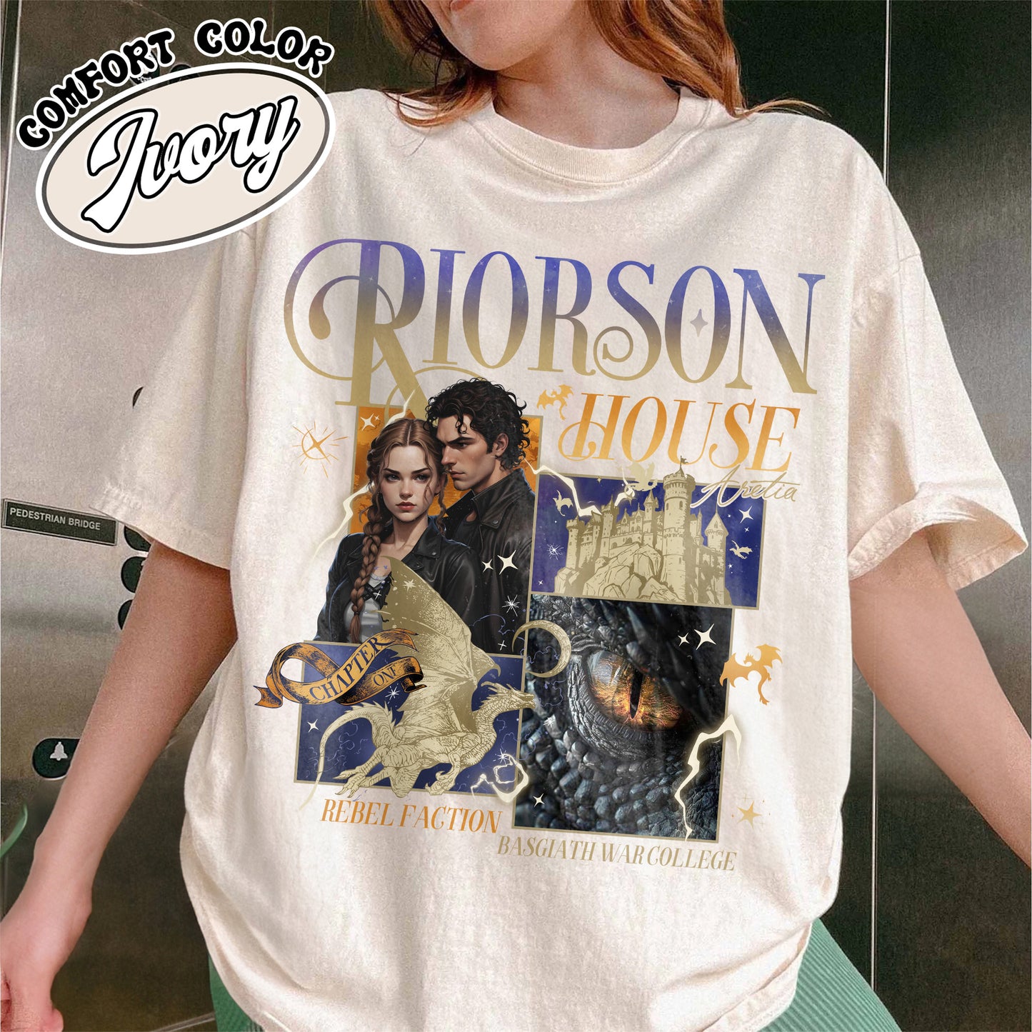 Xaden Riorson House Comfort Color Shirt, Fourth Wing Merch, Iron Flame Shirt, Rebecca Yarros, Fourth Wing Shirt, Book Tok Merch, Book Lover Gift