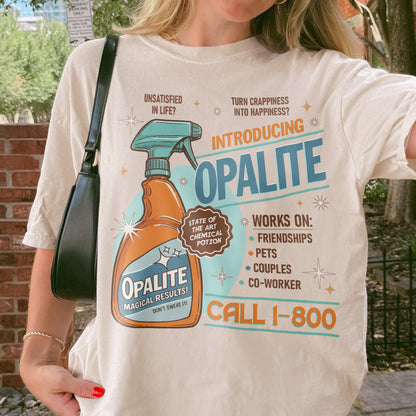 Opalite Spray Retro Graphic, Don't Sweat It, Magical Result, Showgirl Tshirt