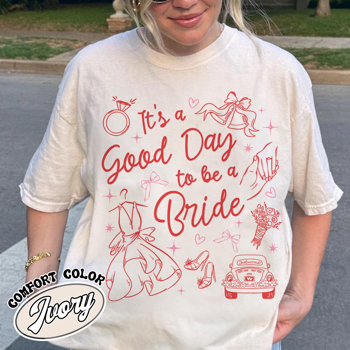 Bachelorette Comfort Colors Shirt,,It’s a Good Day to Be a Bride and Bridemaid Shirt, Bridal Party, Bachelorette Gift