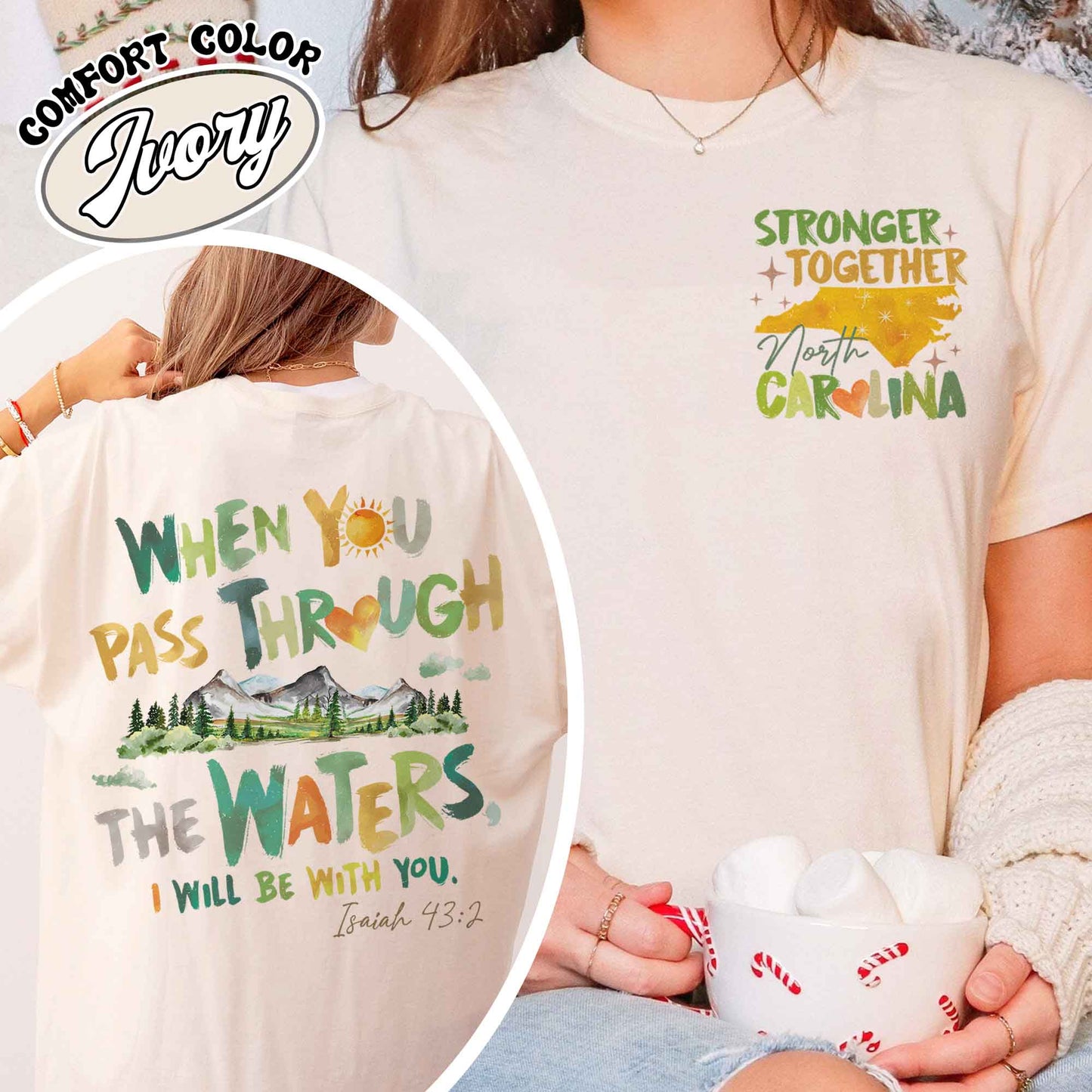 North Carolina Stronger Than the Storm Shirt, North Carolina Strong Shirt, Helping Out Western NC Families, North Carolina Stronger Shirt