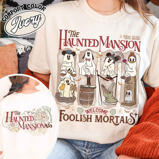 Haunted Mansion Shirt, Halloween Shirt, Haunted Mansion Halloween Tshirt, Not So Scary Halloween Party 2024 Shirt, Girls Trip Halloween T Shirt