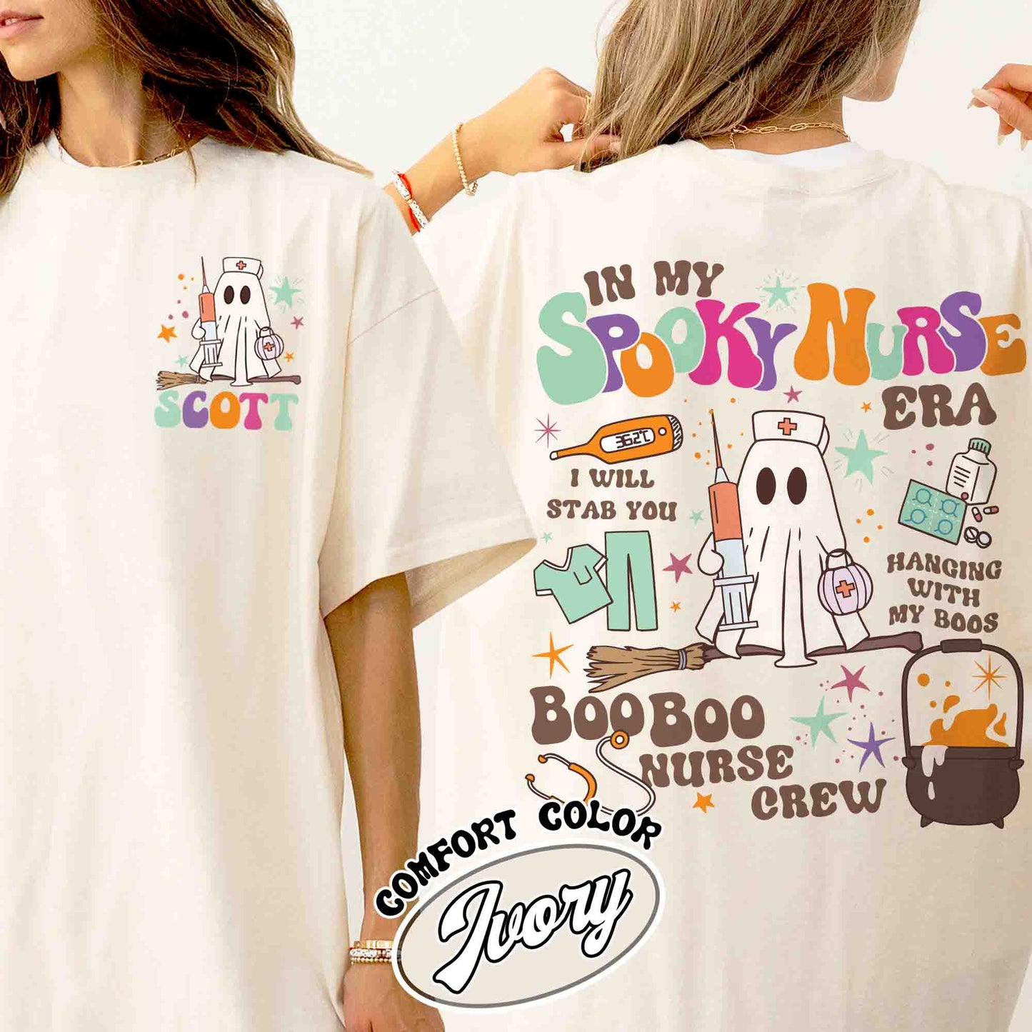 Spooky Nurse Era Shirt, Nurse Halloween, Halloween for Nurses at Work, Halloween Shirt, Spooky Season Nurse Shirt, Er Nurse Shirt Halloween