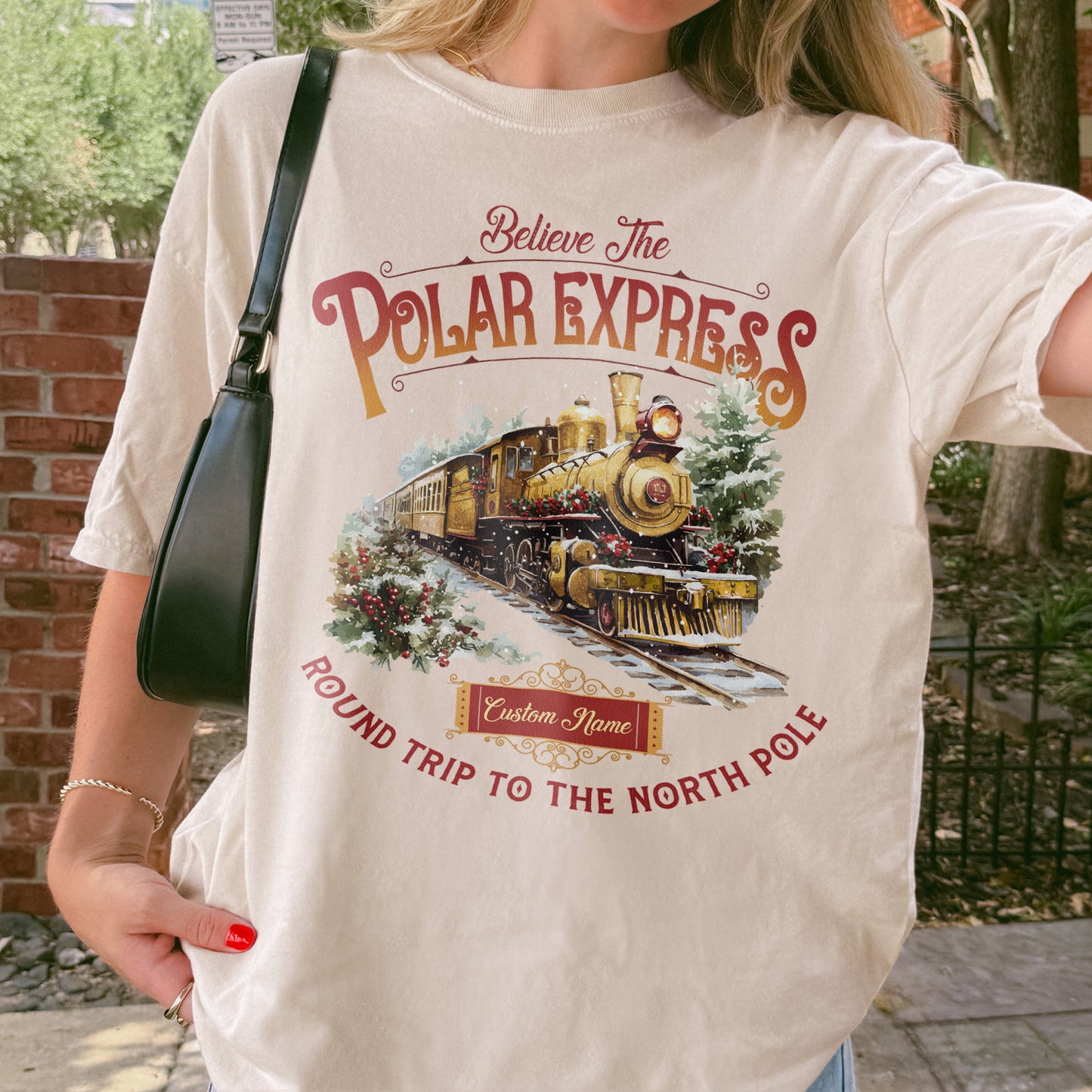 Custom Polar Express Shirt | Believe Round Trip to the North Pole Tee