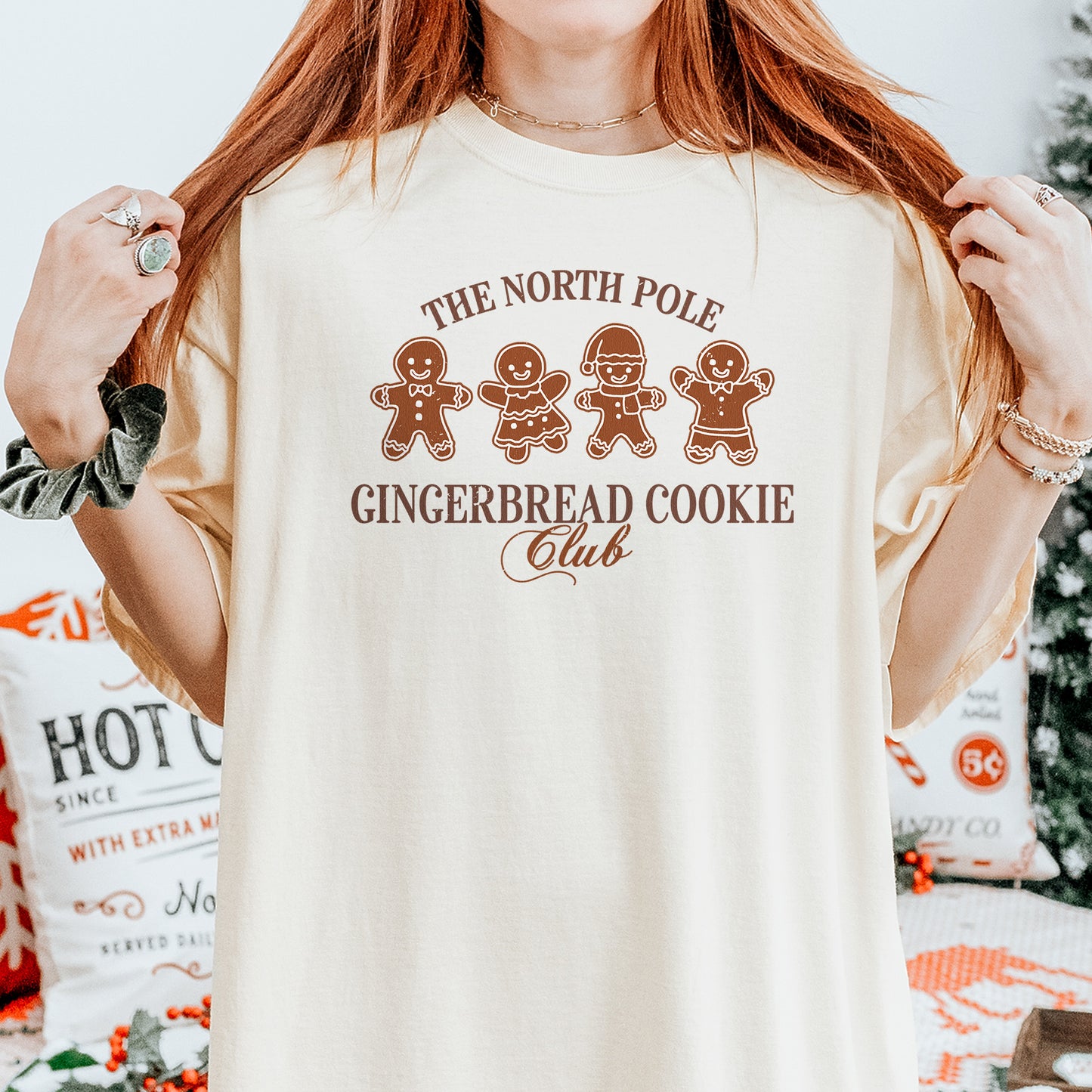 Gingerbread Cookie Club Shirt: Vintage Holiday Tee