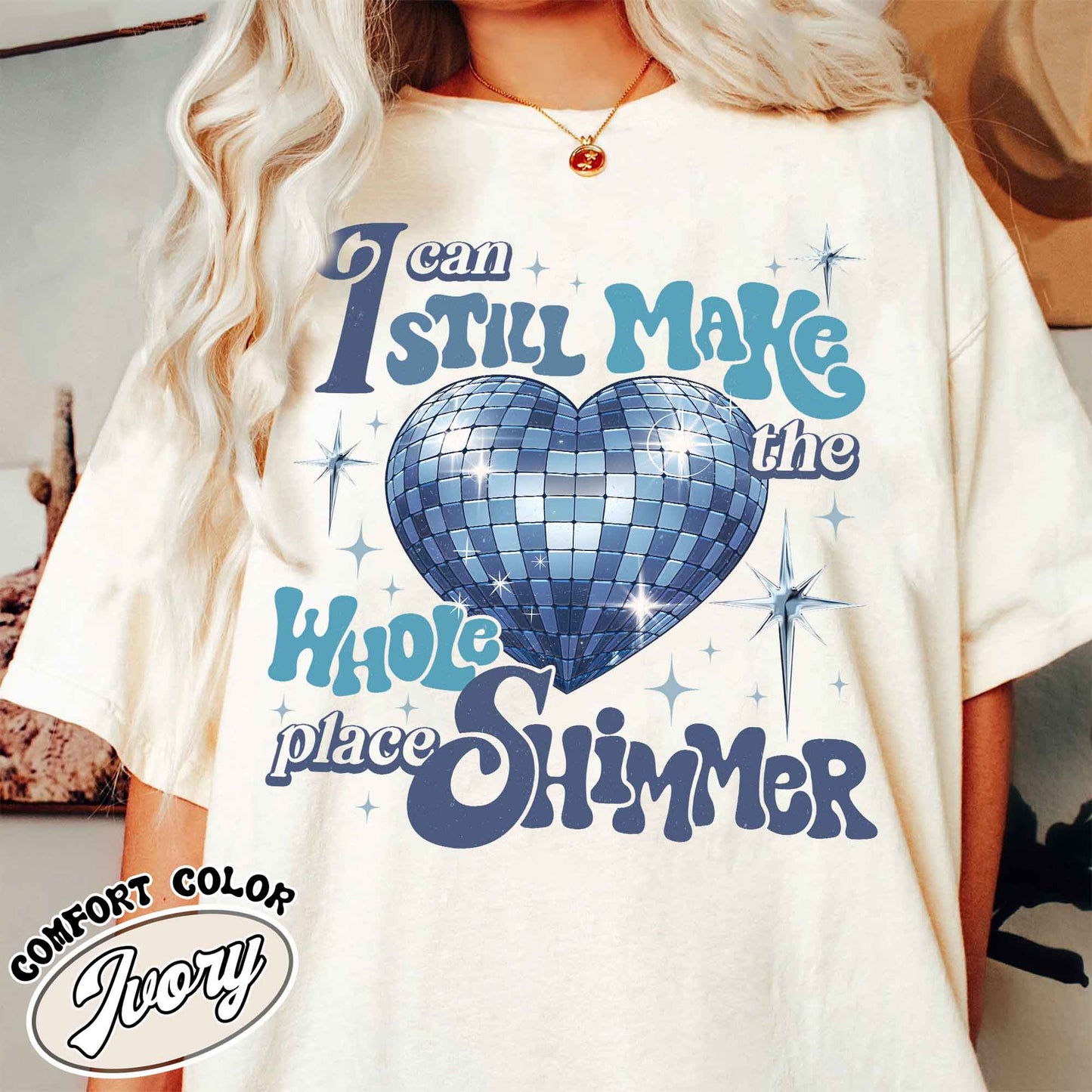 I Can Still Make the Whole Place Shimmer, Bejeweled Shirt, Music Lover, Lover Lyrics Shirt, Lover Album Shirt, Gift for Her, Soft Girl Aesthetic