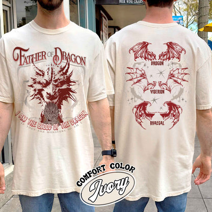 Father of the Dragon Shirt, Mother of Dragons Tshirt, Mother of Dragon Year of the Dragon, Father of Dragons Shirts, Dragon Riding, GOT Shirt