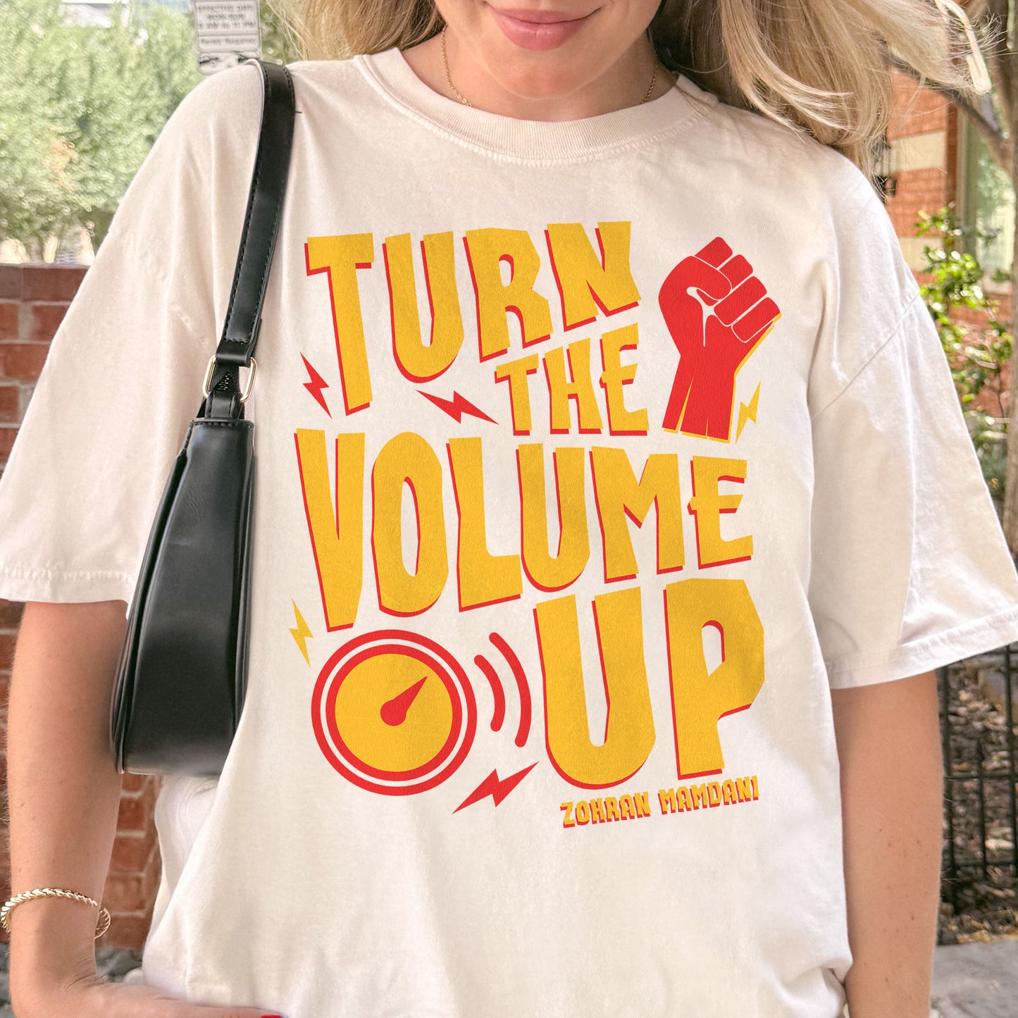 Turn the Volume Up, Zohran Mamdani, Zohran NYC Mayor, Progressive, Liberal, NYC 2026, Democracy Tshirt