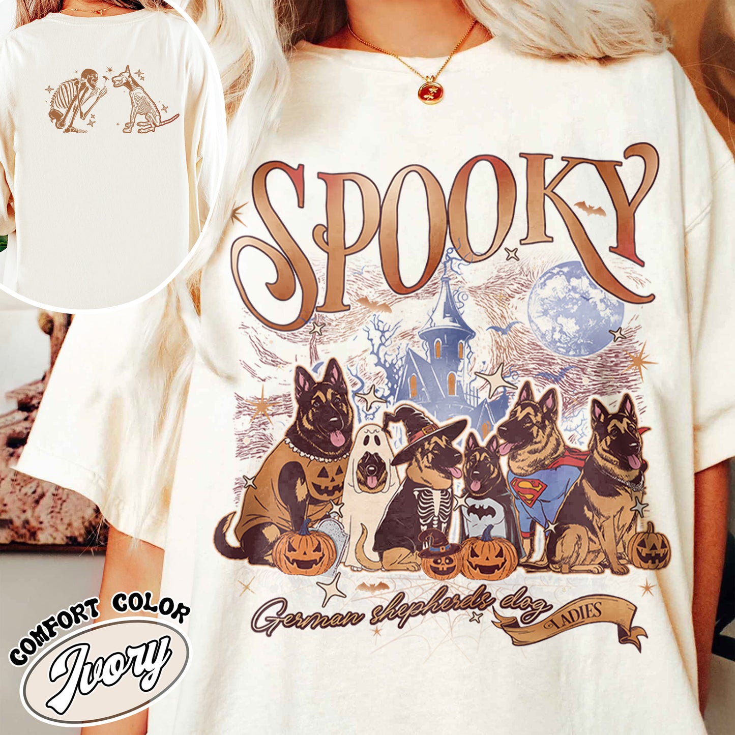 Spooky Dog Mom Shirt, Trick or Treat Ghost Dogs Shirt, Trick or Treat Dog Shirt, Halloween Dog Boop Skeleton Shirt, Halloween Cute Dog Shirt