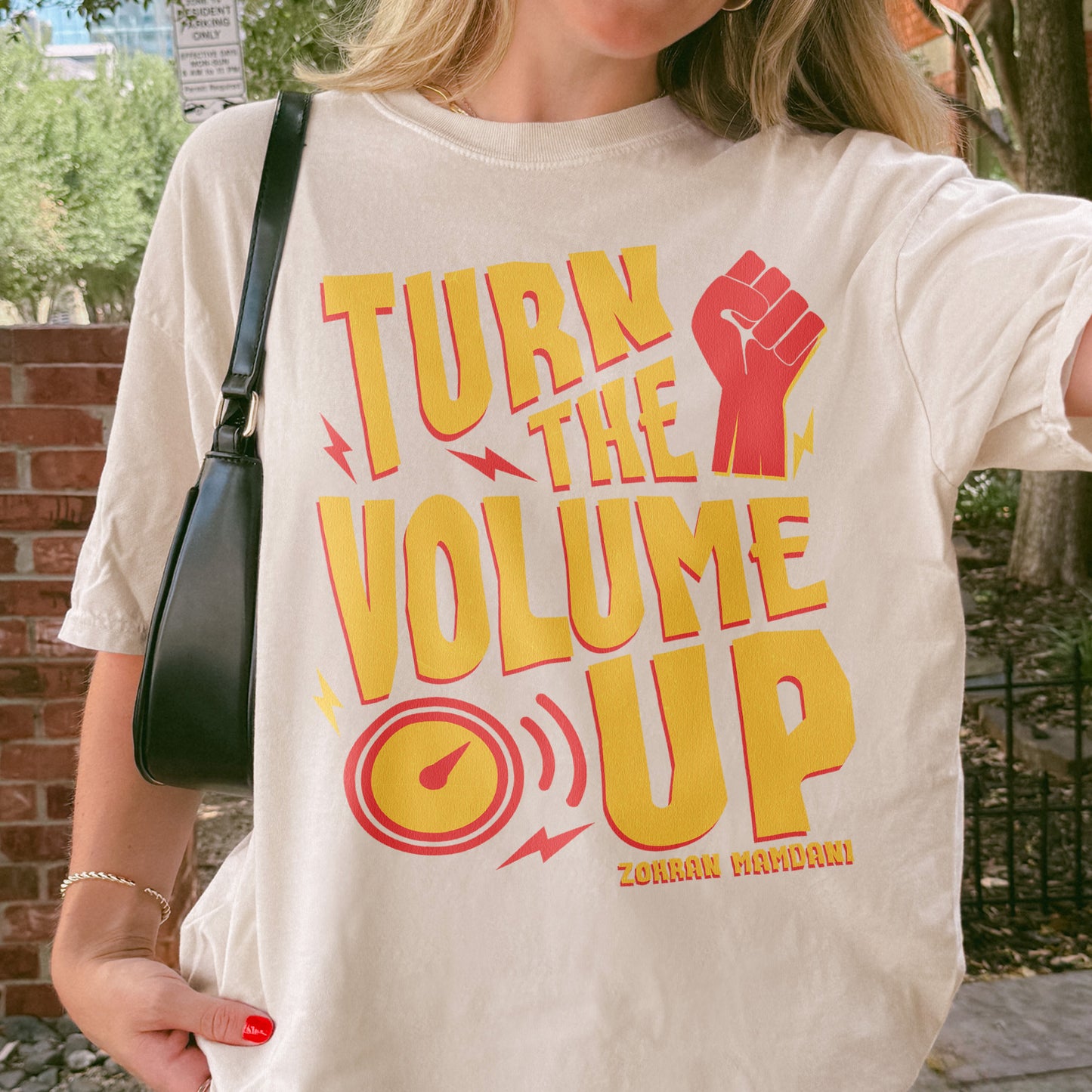 Turn the Volume Up, Zohran Mamdani, Zohran NYC Mayor, Progressive, Liberal, NYC 2026, Democracy Tshirt