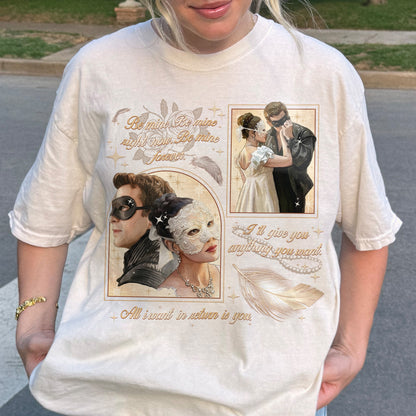 From Masquerade to Marriage – Benophie Inspired – Bridgerton Benedict & Sophie Regency Romance Tshirt