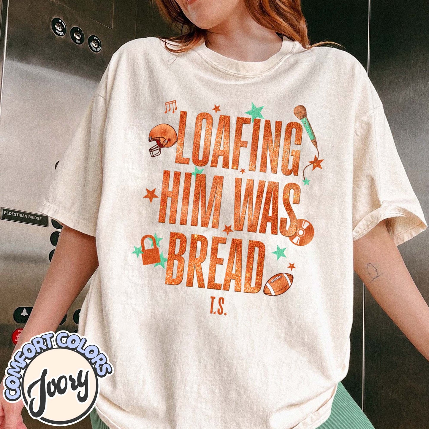 Loafing Him Was Bread Comfort Colors Shirt, Funny Sourdough Shirt, Funny Bread Shirt, Taylor Sourdough Shirt, Taylor Bread Shirt, Baker Tee