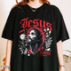 Jesus King of Kings Shirt: Crown of Thorns Christian Tee, Faith Graphic Top, Spiritual Streetwear