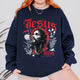 Jesus King of Kings Sweatshirt: Crown of Thorns Christian Sweatshirt, Faith Graphic Sweatshirt, Spiritual Streetwear