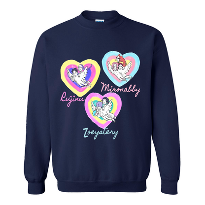 Kpop Demon Hunters Sweatshirt, Huntrix Saja Boys Sweatshirt, Rujinu Zoeystery Miromabby Sweatshirt