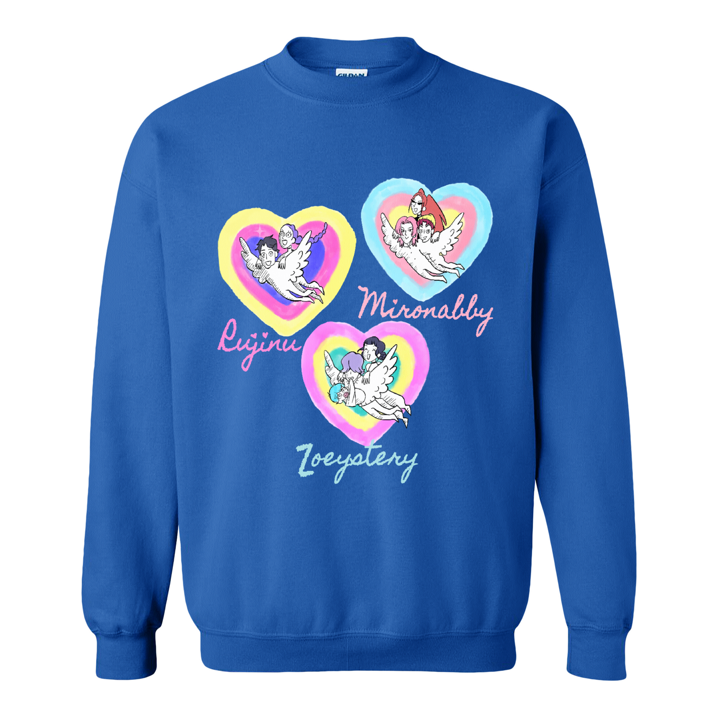 Kpop Demon Hunters Sweatshirt, Huntrix Saja Boys Sweatshirt, Rujinu Zoeystery Miromabby Sweatshirt