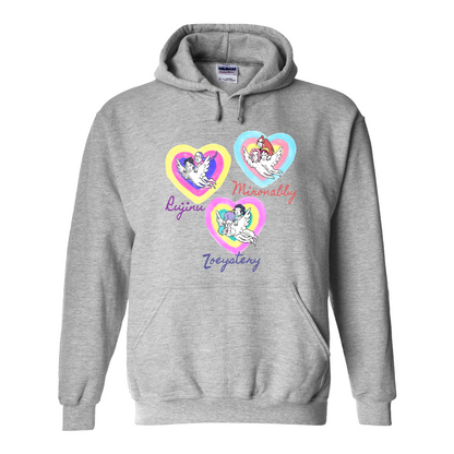 Kpop Demon Hunters Hoodie, Huntrix Saja Boys Hoodie, Rujinu Zoeystery Miromabby Hoodie